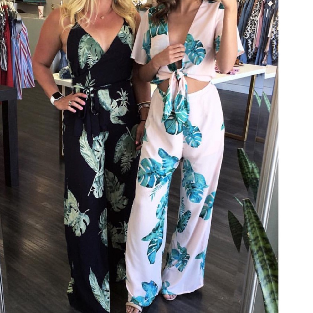 Blush Palm Jumpsuit